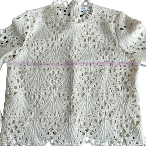 Set Broderie Anglaise Mini Skirt and Top Size L - Picture 9 of 9